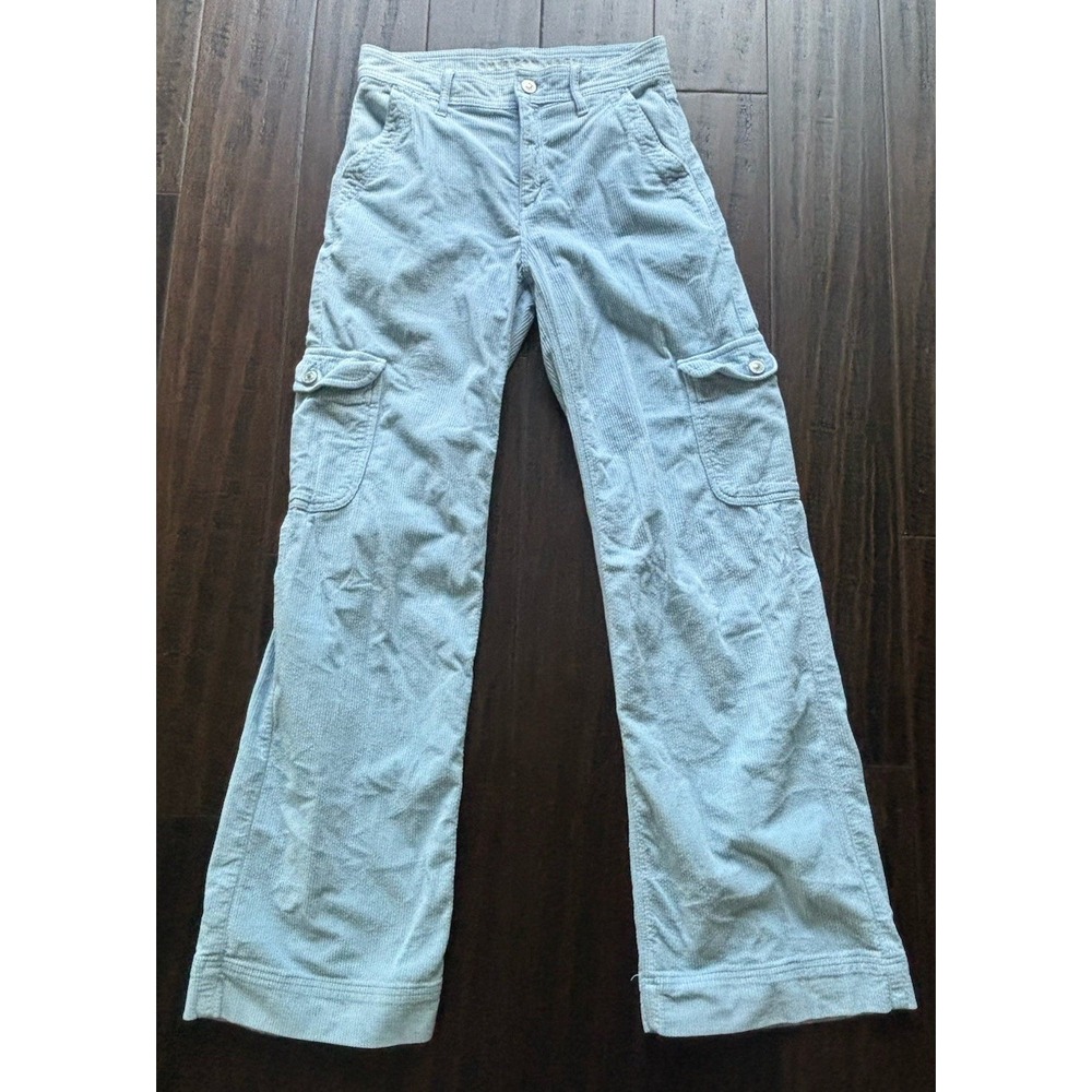 American Eagle Pants Women 0 Super High Rise Baggy Wide Leg Corduroy Festival